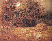 Samuel Palmer The Harvest Moon Germany oil painting artist